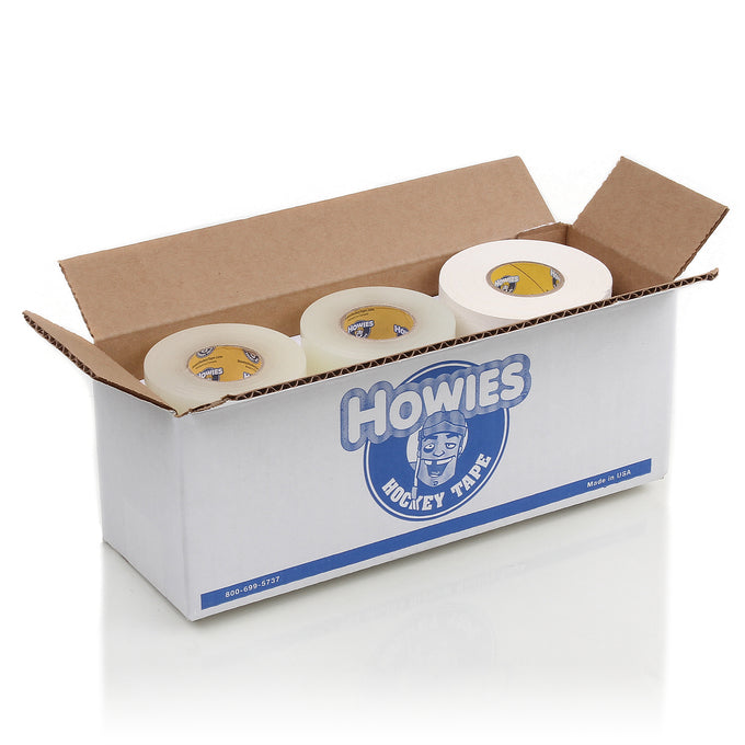 Howies Hockey Tape - 4 White Cloth & 8 Clear Shin Pad Mixed Tape Cases Howies Hockey Tape