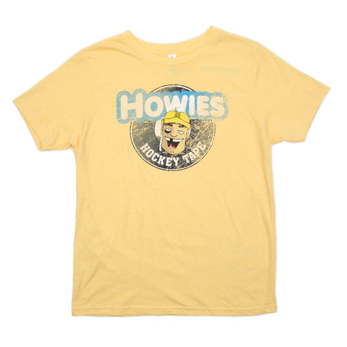 Youth Vintage Tee Tees Howies Hockey Tape Small (6-7) Yellow 