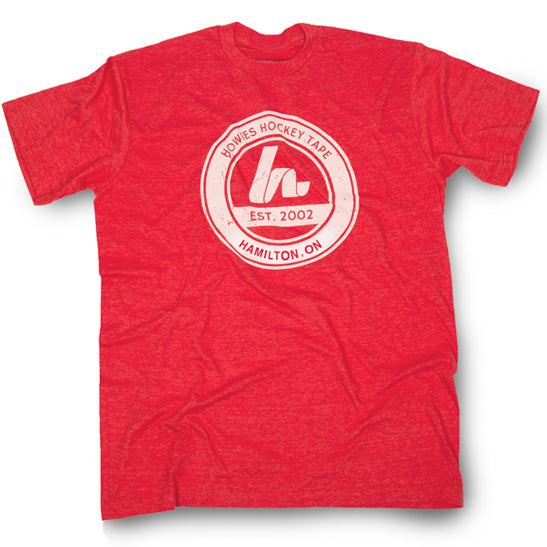 Hometown Tee Tees Howies Hockey Tape Red X-Small 
