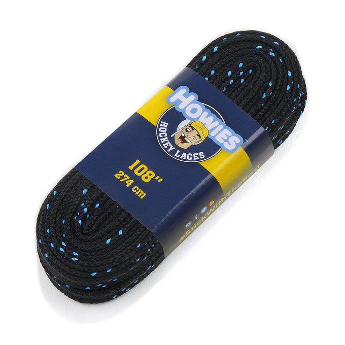 Howies Black Cloth Hockey Skate Laces Cloth Laces Howies Hockey Tape 1pk 72" 