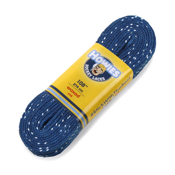 Howies Royal Blue Waxed Hockey Skate Laces