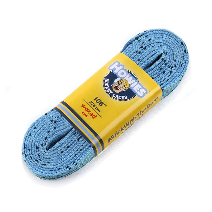 Howies Sky Blue Waxed Hockey Skate Laces Waxed Laces Howies Hockey Tape 1pk 72" 
