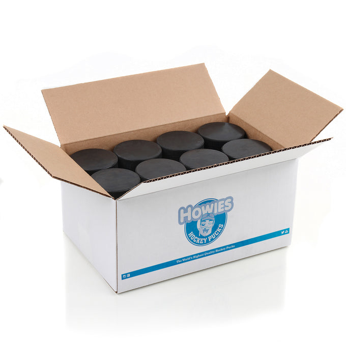 Howies Official 6oz. Mark-Less Black Hockey Pucks Hockey Pucks Howies Hockey Tape 50pk  